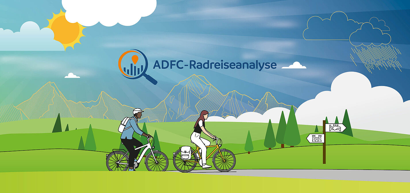 ADFC-Radreiseanalyse 2025 - Key Visual